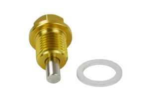 Oil drain plug for BMW/CanAm/Ducati/Honda/Simson/Triumph/Yamaha magnet gold M14x15