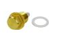 Oil drain plug for BMW/CanAm/Ducati/Honda/Simson/Triumph/Yamaha magnet gold M14x15
