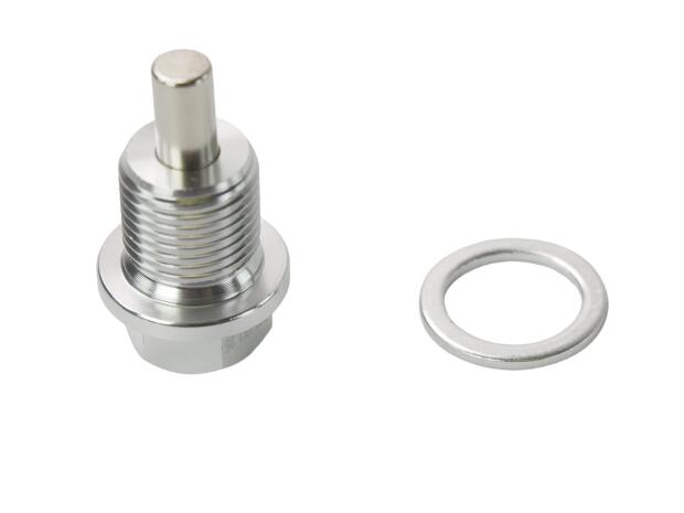 Ölablassschraube für Suzuki/Husqvarna/Hyosung/Kymco/Sachs Magnet Silber M14x12,5