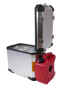 Coffre Touring Case Honda CRF 1000 L Valise Latérale Aluminium 38+31 Litres