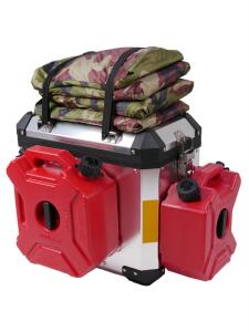 Coffre Touring Case Honda CRF 1000 L Valise Latérale Aluminium 38+31 Litres