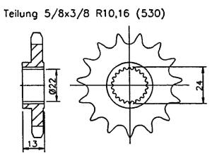 Ritzel Z19 für Bombardier DS650 DS 650 Baja B-Ware
