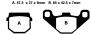 Brake pads for Cectec Kingcobra 500 (09-10) rear