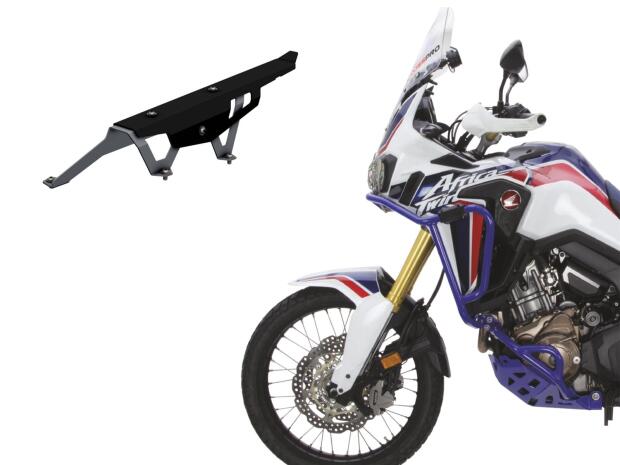 Kettenschutz für Honda CRF 1000 Africa Twin DCT Bj.16-19 Edelstahl gebürstet/matt schwarz #1