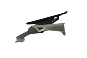 Chain guard for Yamaha XTZ 700 Ténéré World Raid yr.22 brushed stainless steel/matt black