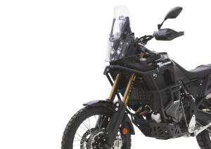 Kettenschutz für Yamaha XTZ 700 Ténéré World Raid Bj.22 Edelstahl gebürstet/schwarz #1