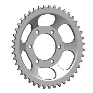 Chain kit Zündapp GTS 50 C 50 Sport 13 / 43