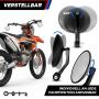 Motorrad Lenkerendenspiegel Paar Universal Rückspiegel mit E-Prüfzeichen