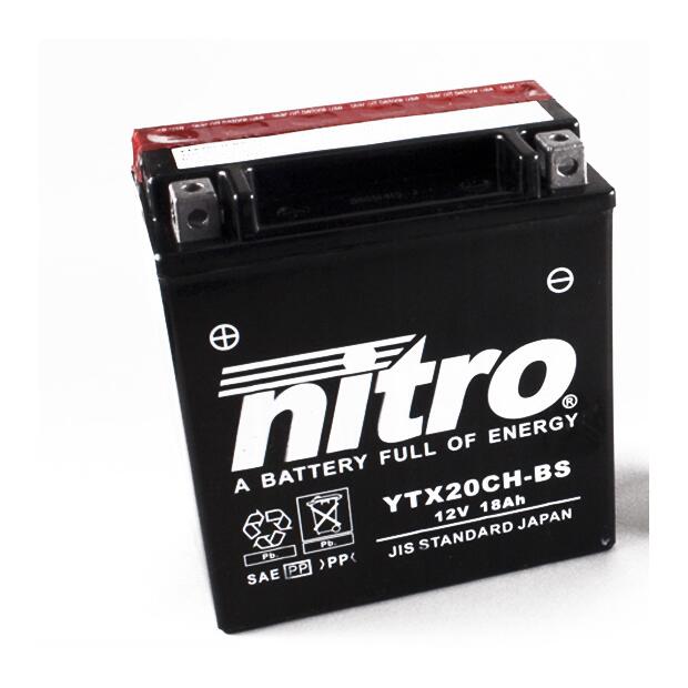 Batterie NITRO YTX20CH-BS für Suzuki VZR 1800, Kawasaki VN 1700