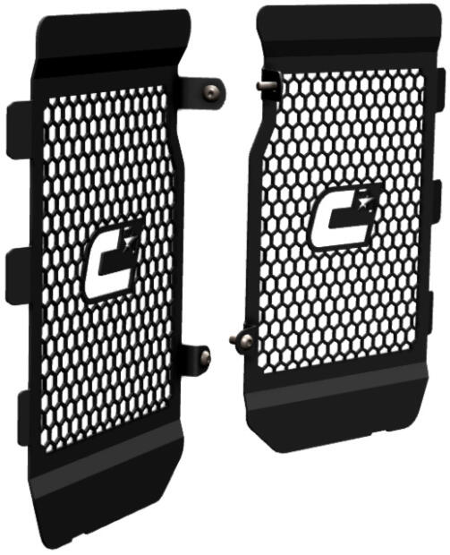 Front radiator guard for KTM 1290 Super Adventure S yr. 2021-2022 Black Matt