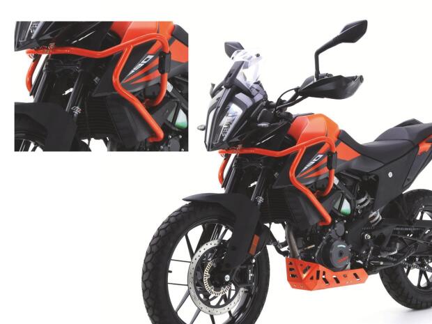 Sturzbügel Aluminium für KTM 390 Adventure Bj.20-22 orange