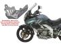 Engine guard for Suzuki DL 1000 V-Strom 2002-2013 silver