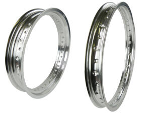 Rim front for Yamaha DT 80/125LC DT125 R / RE / X alu silver