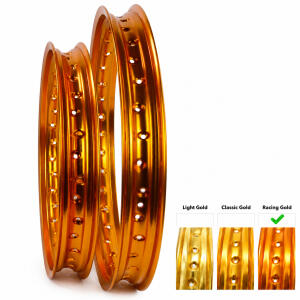Felgensatz Alu Racing Gold vorne & hinten für...