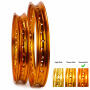 Rim Set Alu Racing Gold Front & Rear for Yamaha DT 80 125 Anodized