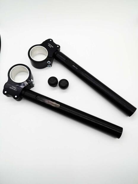 Guidon sport TRW Custom noir 1 pouce demi-guidon fraisé Caferacer HD 41mm TRW produit de catégorie B