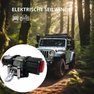 Seilwinde Quad ATV UTV Extremserie 4500 Stahlseil