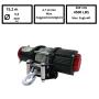 Seilwinde Quad ATV UTV Extremserie 4500 Stahlseil