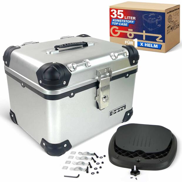 Topcase für Harley-Davidson Fat Boy S im robusten 35 Liter Aluminium-Design