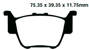 Bremsklötze HONDA TRX450R - Rincon 650-680