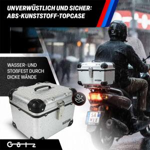 Top Case 35L for Jiajue JJ50QT-29 Durable Motorcycle Topcase - Sleek Aluminum Design