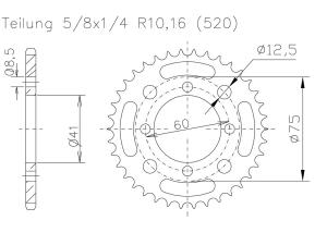 Kettensatz Bashan 200/ 250 / 300 Tuning verstärkt