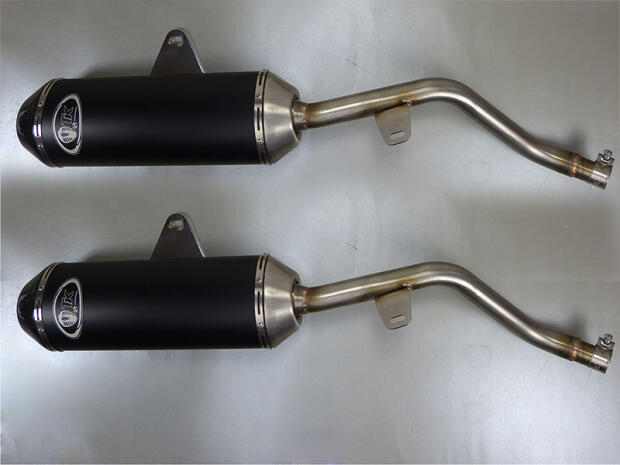 Auspuff Honda NX650 Dominator 88-96 mit ABE mit Slip On