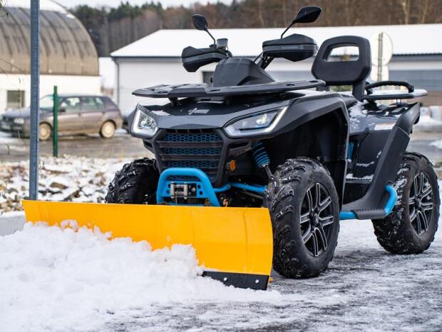 Schneeräumschild Professional für Segway Snarler / AT6 / AT10 S / L 150cm gelb Komplettset