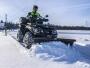 Snow plow for Adly/Herchee Hurricane 400 XS Supermoto new with rubber scraper edge