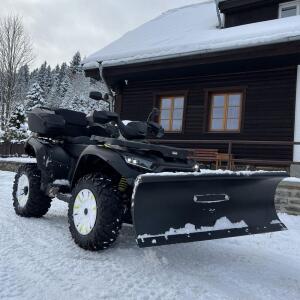 Snow plow for Adly/Herchee Hurricane 500 Supermoto LOF new with rubber scraper edge