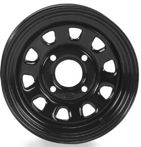 Felge 12x7-137 4+3 vorne + hinten schwarz für Kawasaki KVF Suzuki Twin Peaks 700 Can AM Renegade mit TüV