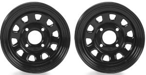 Felge 12x7-137 4+3 vorne + hinten schwarz für Kawasaki KVF Suzuki Twin Peaks 700 Can AM Renegade mit TüV
