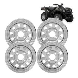 Stahlfelgensatz 4x 12x7 4/137 für Can-Am Bombardier...