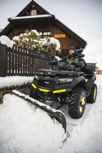 Schneeschild für Polaris Sportsman 850 XP HO EFI Touring 4WD EPS Neu mit Gummischürfleiste