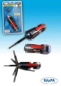 Multifunktions-Schraubendreher 8in1 LED Taschenlampe