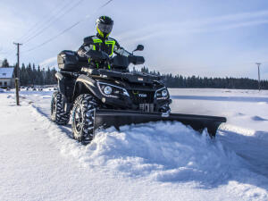 Schneeschild für Triton Baja 400 Supermoto Neu mit Gummischürfleiste