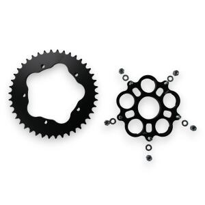 Sprocket set with sprocket adapter for Ducati...