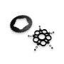 Kettenradset mit Kettenrad Z.34 Adapter für Ducati Biposto/Monoposto/Multistrada/Strada/Senna/Hypermotard/Hyperstrada/Monster/Multistrada/Portedefolio/Streetfighter