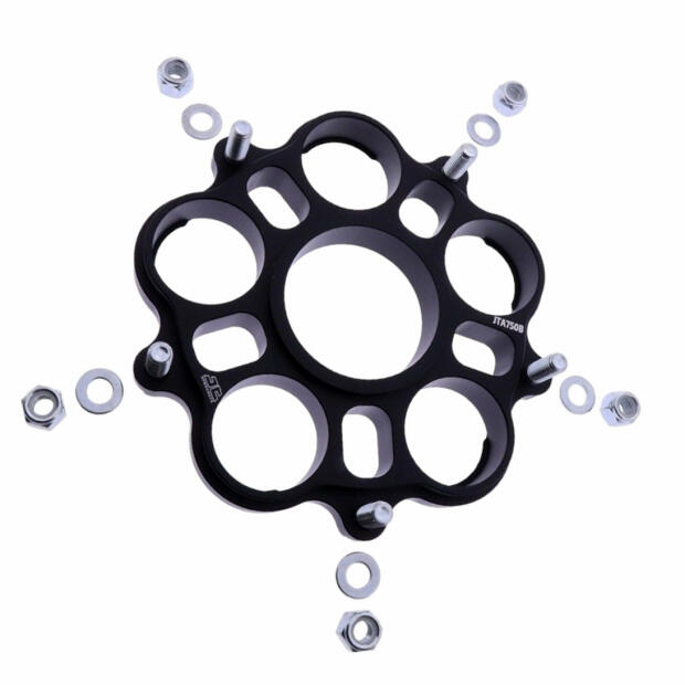 Sprocket set with sprocket adapter for Ducati Biposto/Monoposto/Multistrada/Strada/Senna/Hypermotard/Hyperstrada/Monster/Multistrada/Portedefolio/Streetfighter/Evo