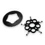 Kettenradset mit Kettenrad Z.45 Adapter für Ducati Biposto/Monoposto/Multistrada/Strada/Senna/Hypermotard/Hyperstrada/Monster/Multistrada/Portedefolio/Streetfighter