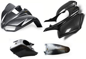 Kotflügel Verkleidung KFX 700 schwarz Plastik KIT