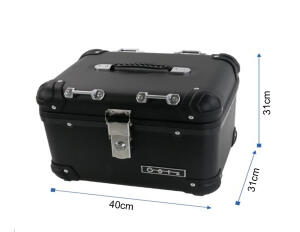 Topcase für Moto Guzzi California 1000 II35 Liter Black Aluminium-Design