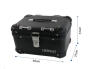 Topcase für Moto Guzzi California 1000 II35 Liter Black Aluminium-Design