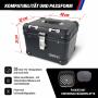 Topcase für VOGE DSX 500 35 Liter Black Aluminium-Design