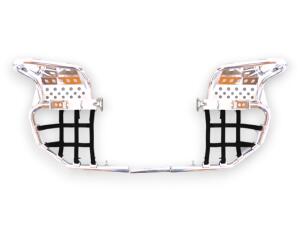 Nerf Bars mit Heel Guards für Yamaha YFM350X Warrior Aluminium poliert – Racing Design & maximaler Halt