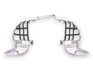 Nerf Bars mit Heel Guards für Yamaha YFM350X Warrior Aluminium poliert – Racing Design & maximaler Halt