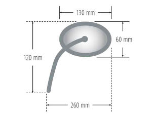 Spiegel Motorrad Enduro Quad ATV M10