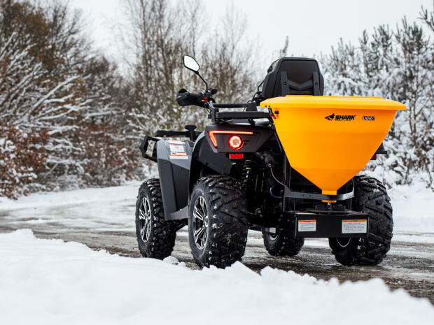 Salzstreuer Schleuderstreuer Funkbedienung Profi Streuer 100 KG ATV/UTV