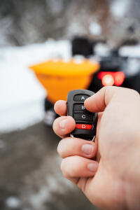 Salzstreuer Schleuderstreuer Funkbedienung Profi Streuer 100 KG ATV/UTV