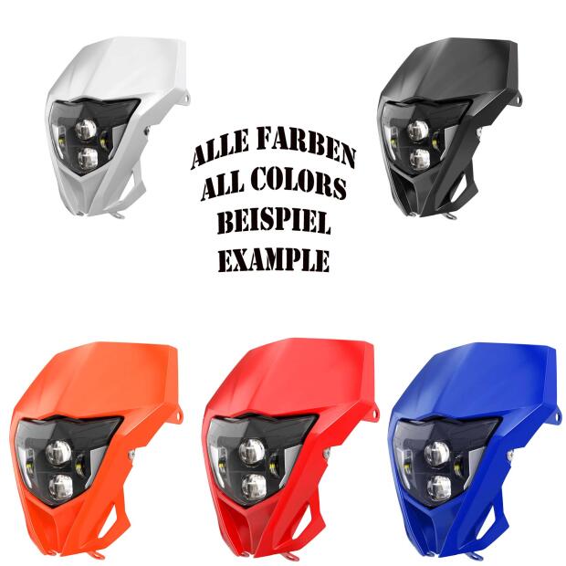 Scheinwerfer LED Lampenschirm Komplettset für Yamaha WRF 450